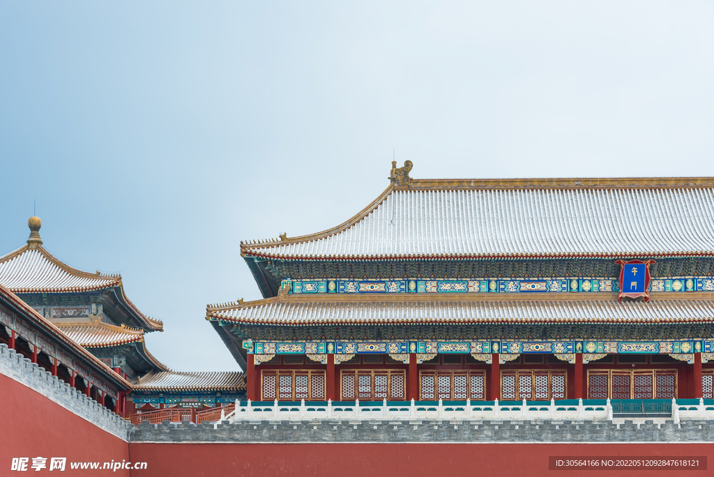 户外复古中式建筑