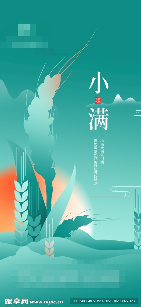 小满节气海报