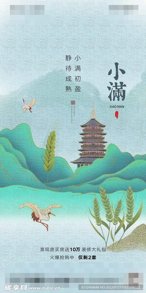 小满节气海报