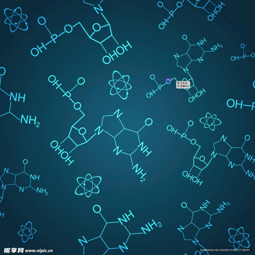 化学分子结构式背景