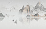 水墨山水画 