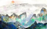 水墨山水画
