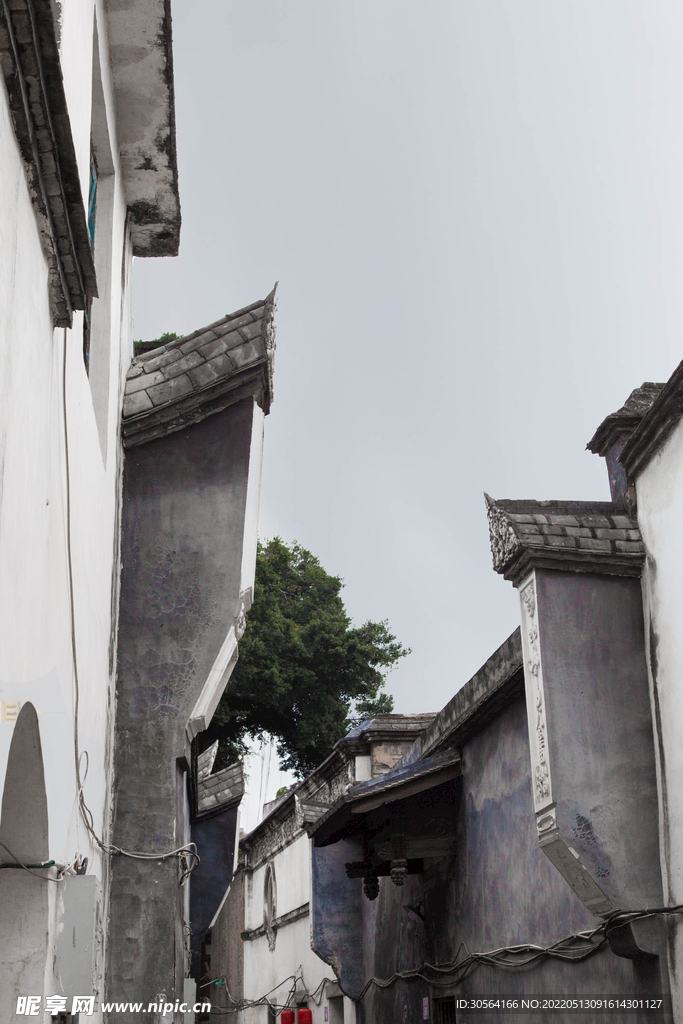 户外中式复古建筑
