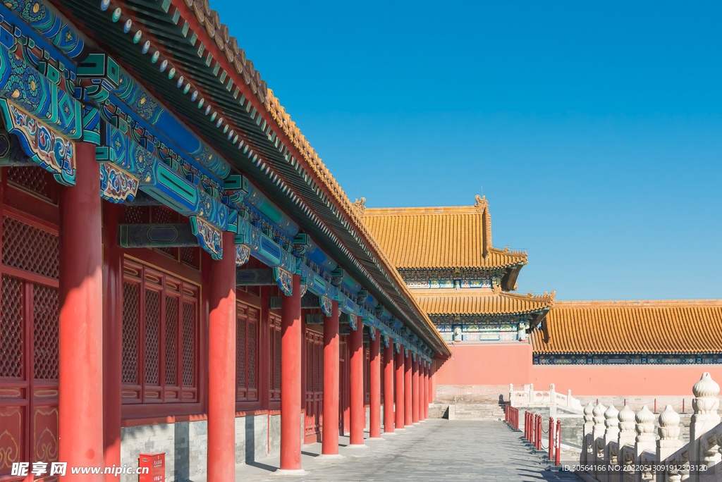 户外中式复古建筑