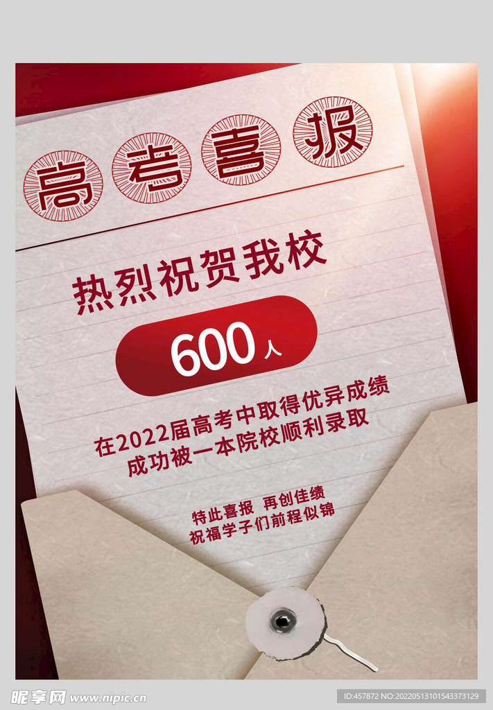 高考喜报宣传海报设计