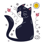 猫咪 插画