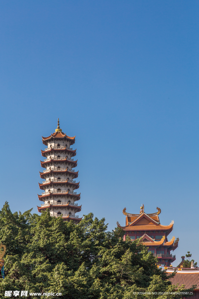 户外中式复古塔楼