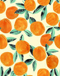 橘子印花