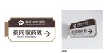 医院标识夜间取药发光灯箱