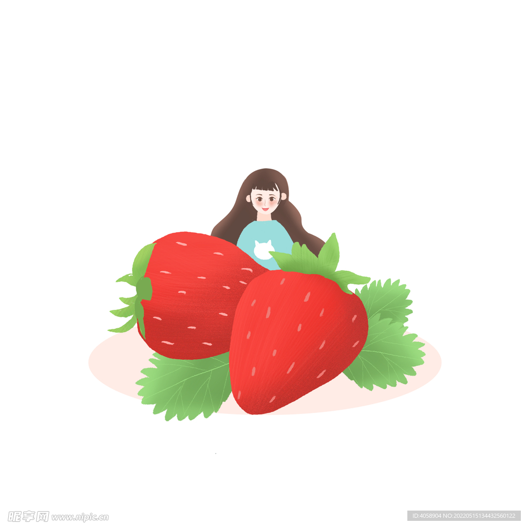 手绘草莓