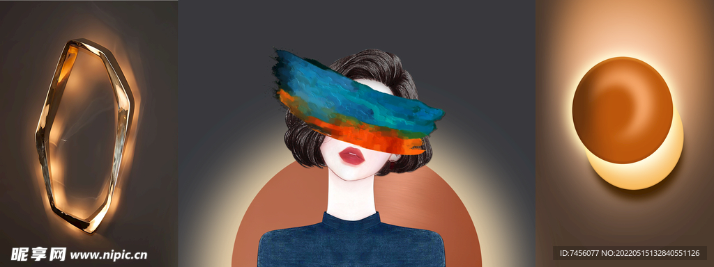 唯美女性艺术装饰画