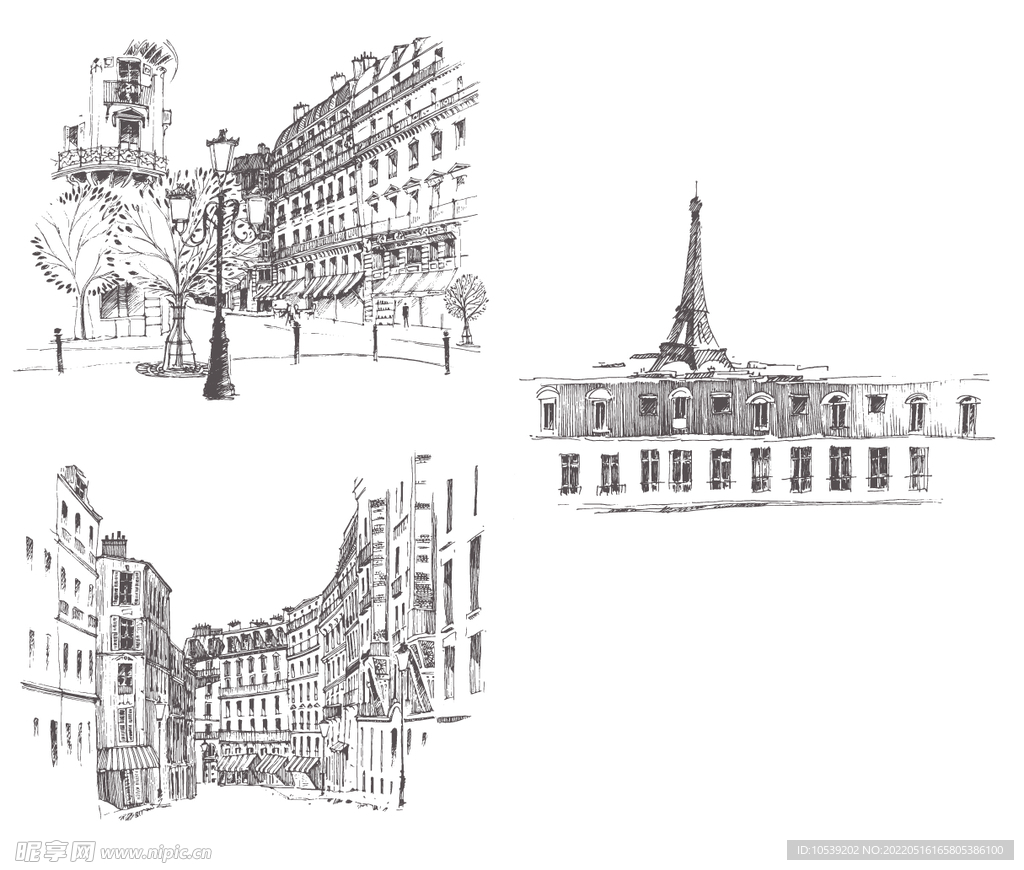 素描建筑物