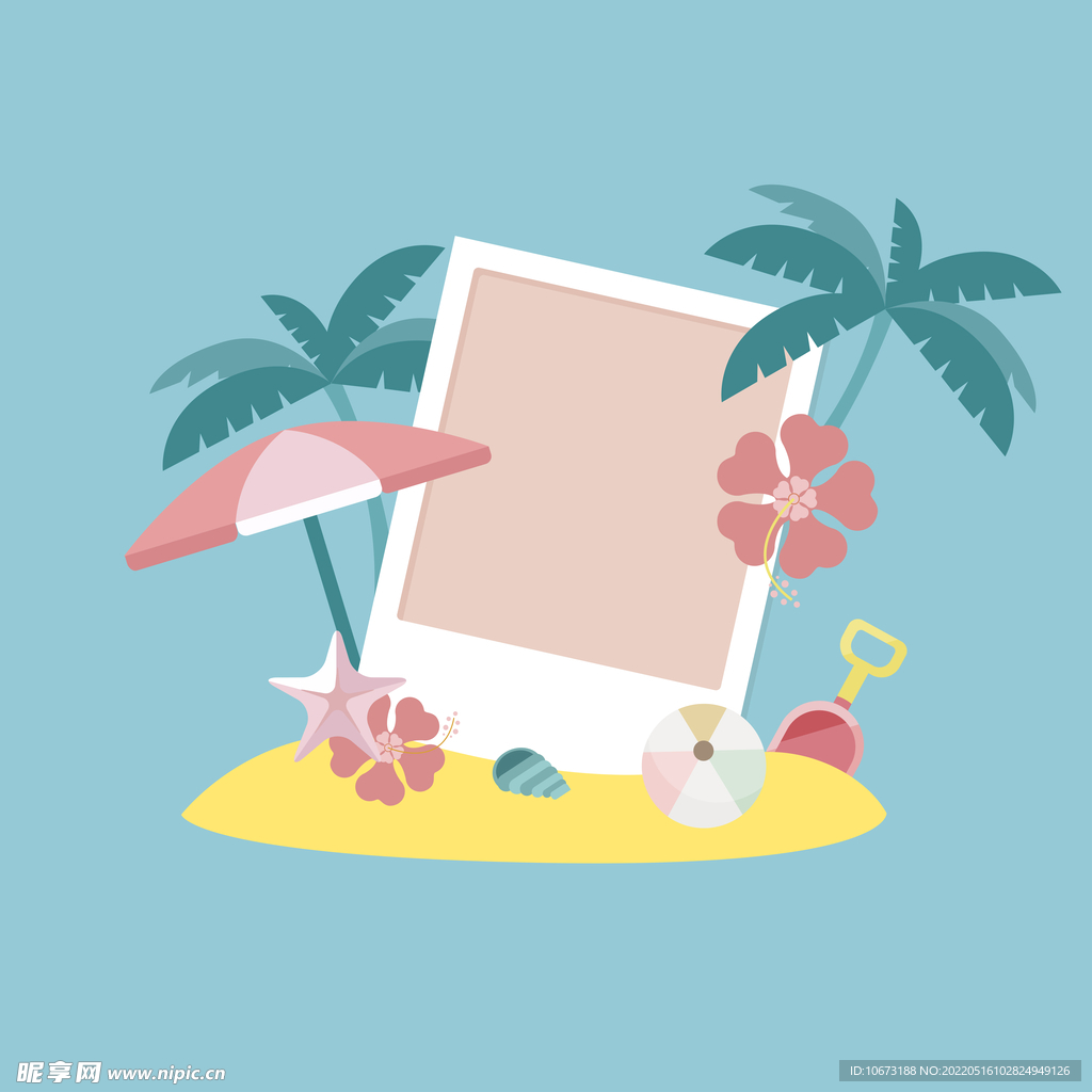 夏天海报背景