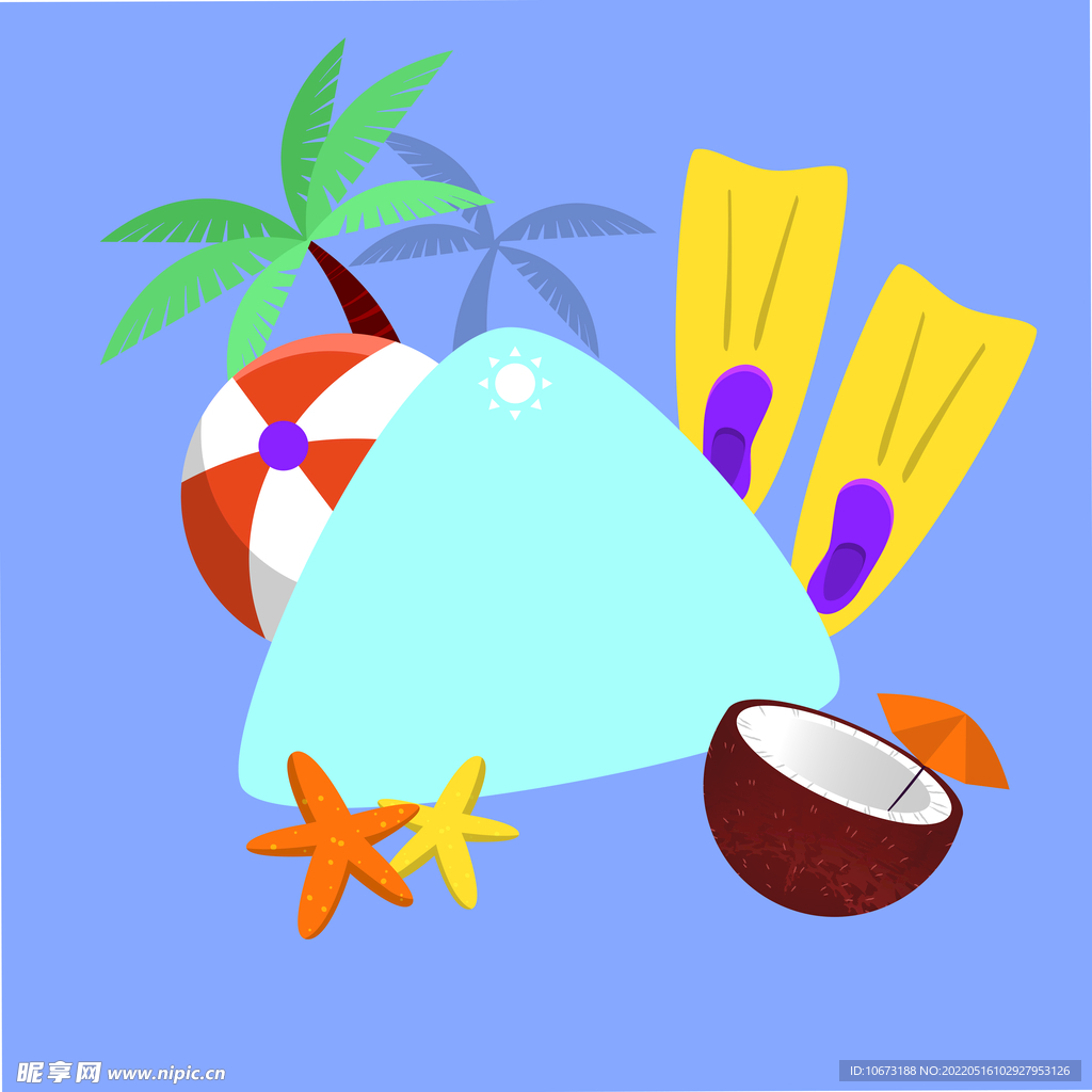 夏天海报背景