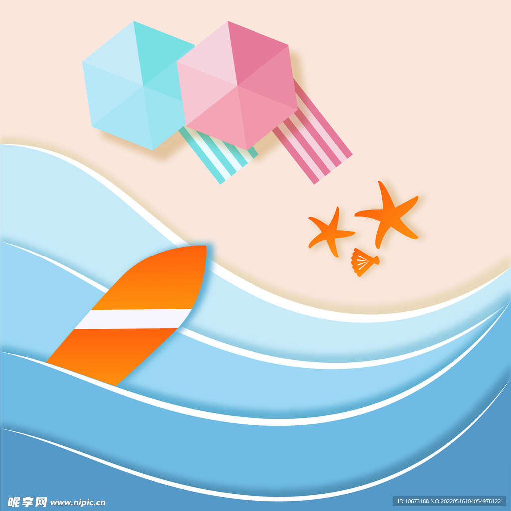 沙滩俯视图