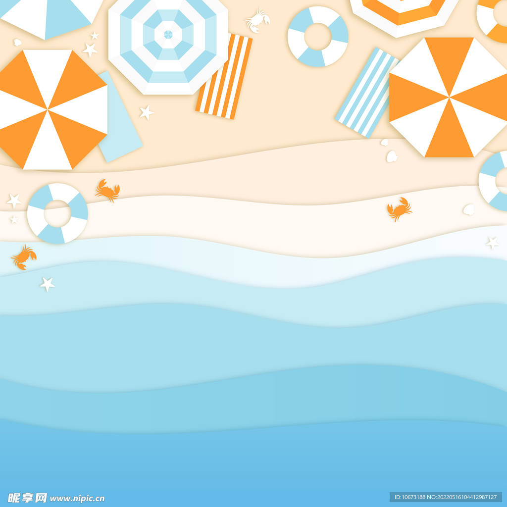 沙滩俯视图