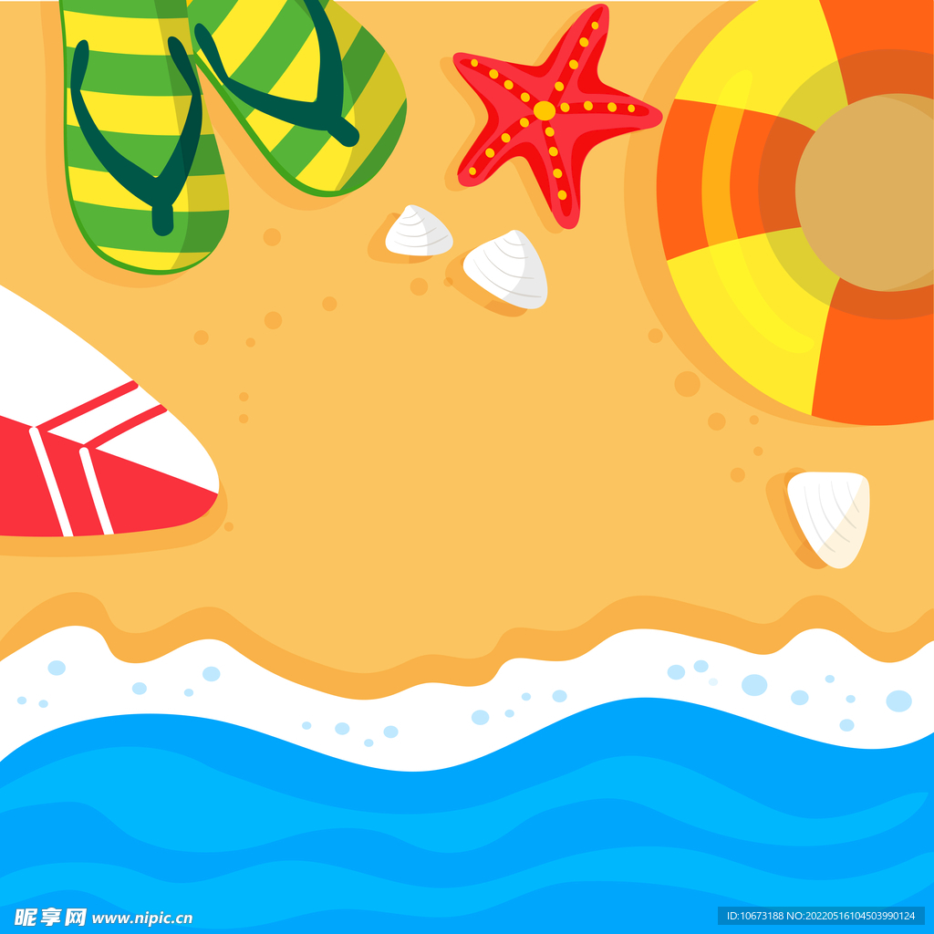 沙滩俯视图