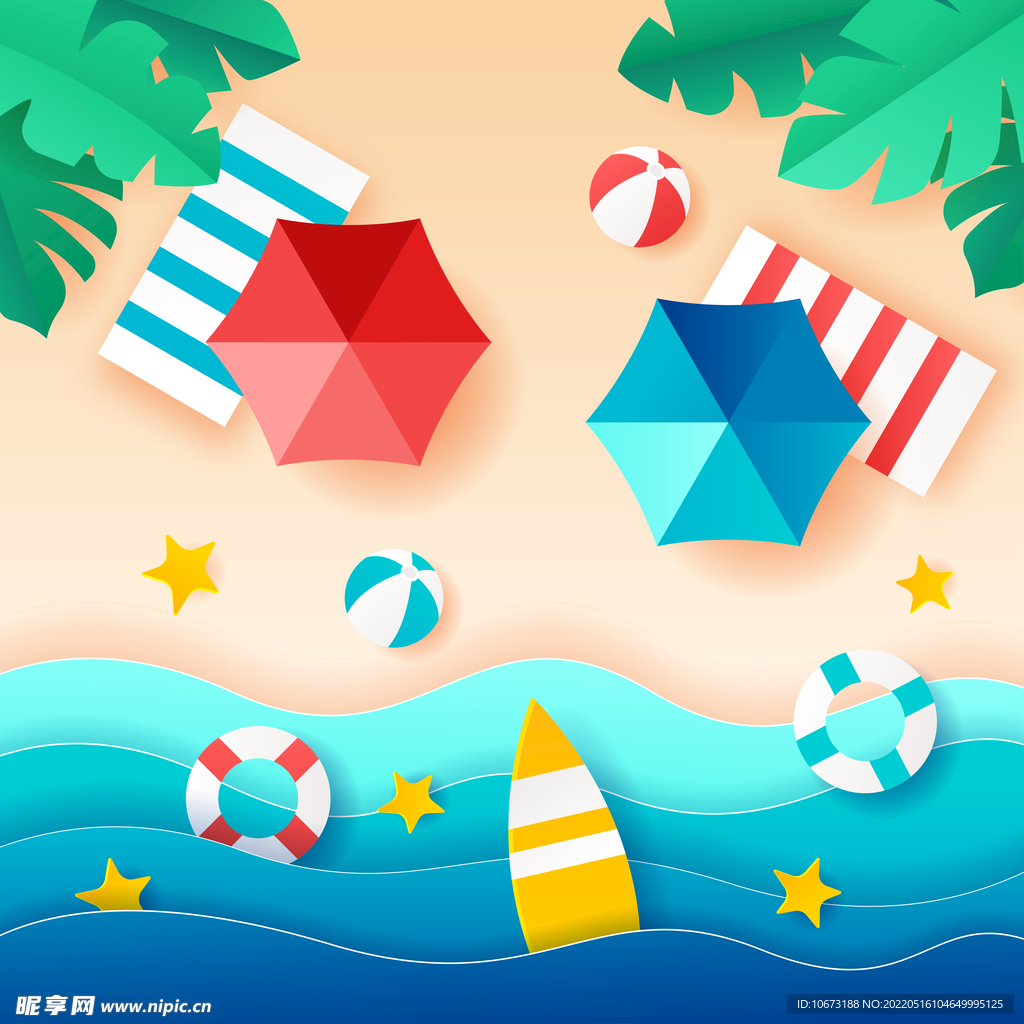 海滩度假背景