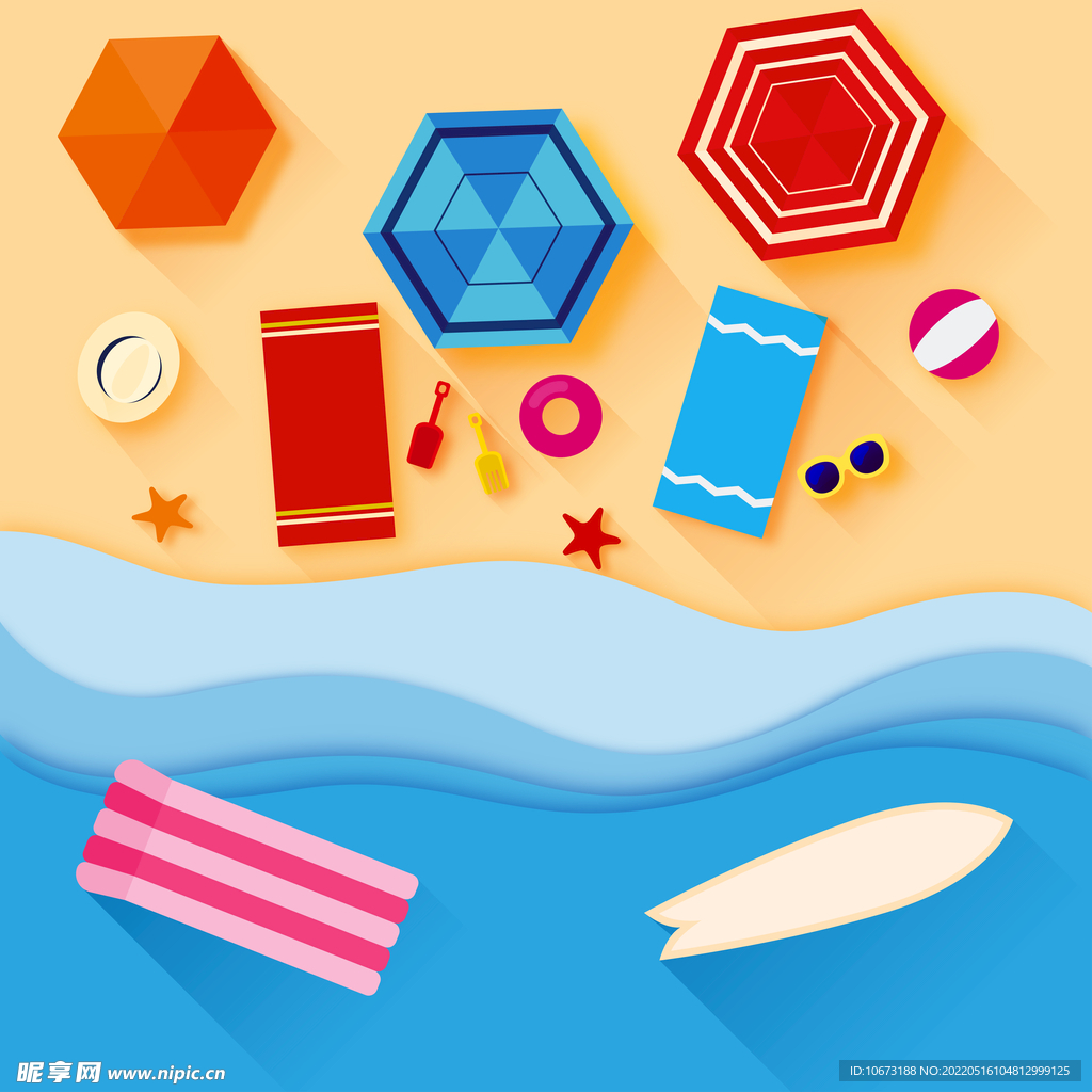 海滩度假背景
