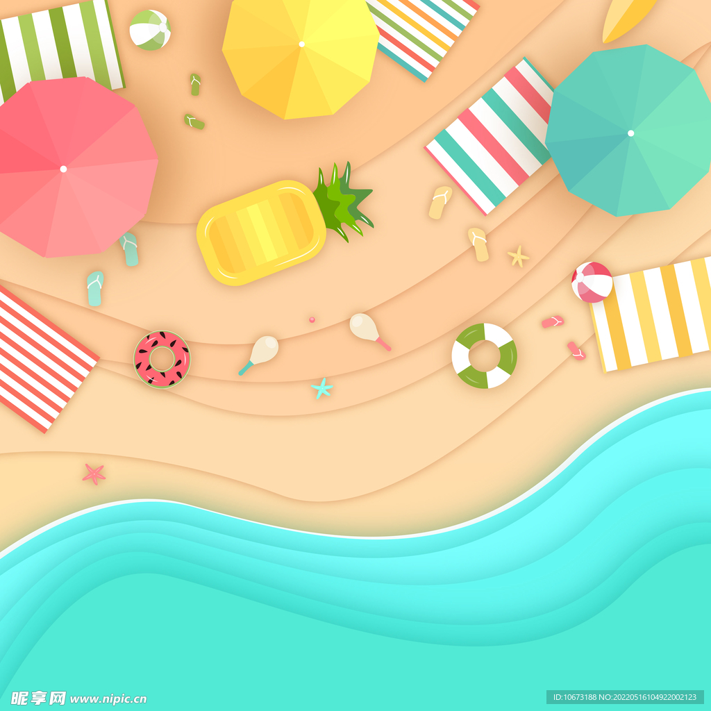 海滩度假背景