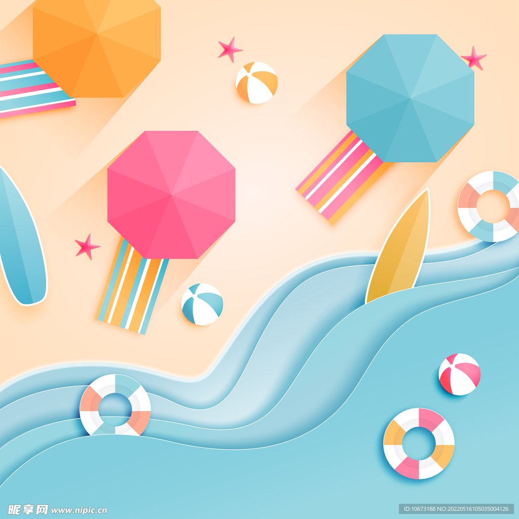 海滩度假背景