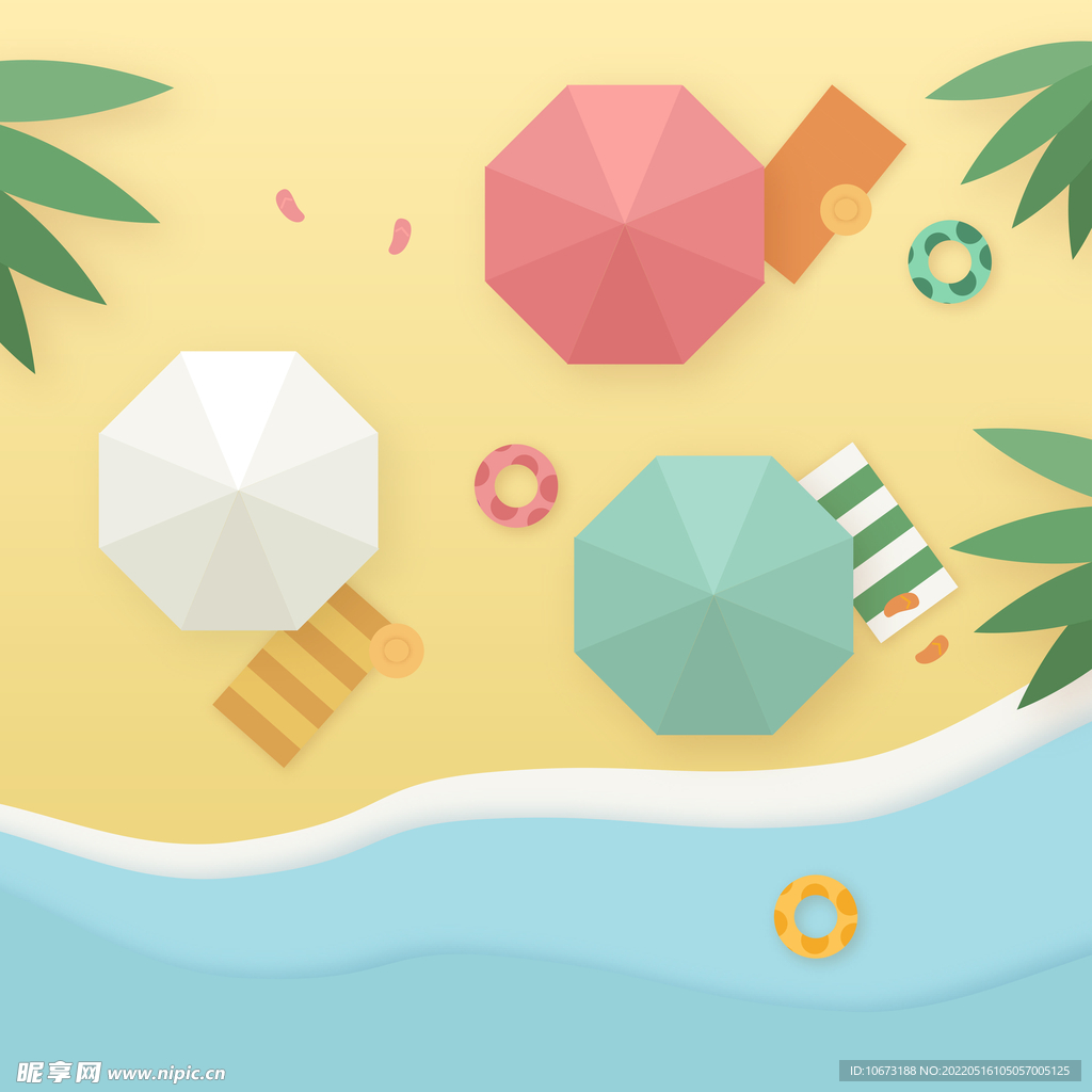 海滩度假背景
