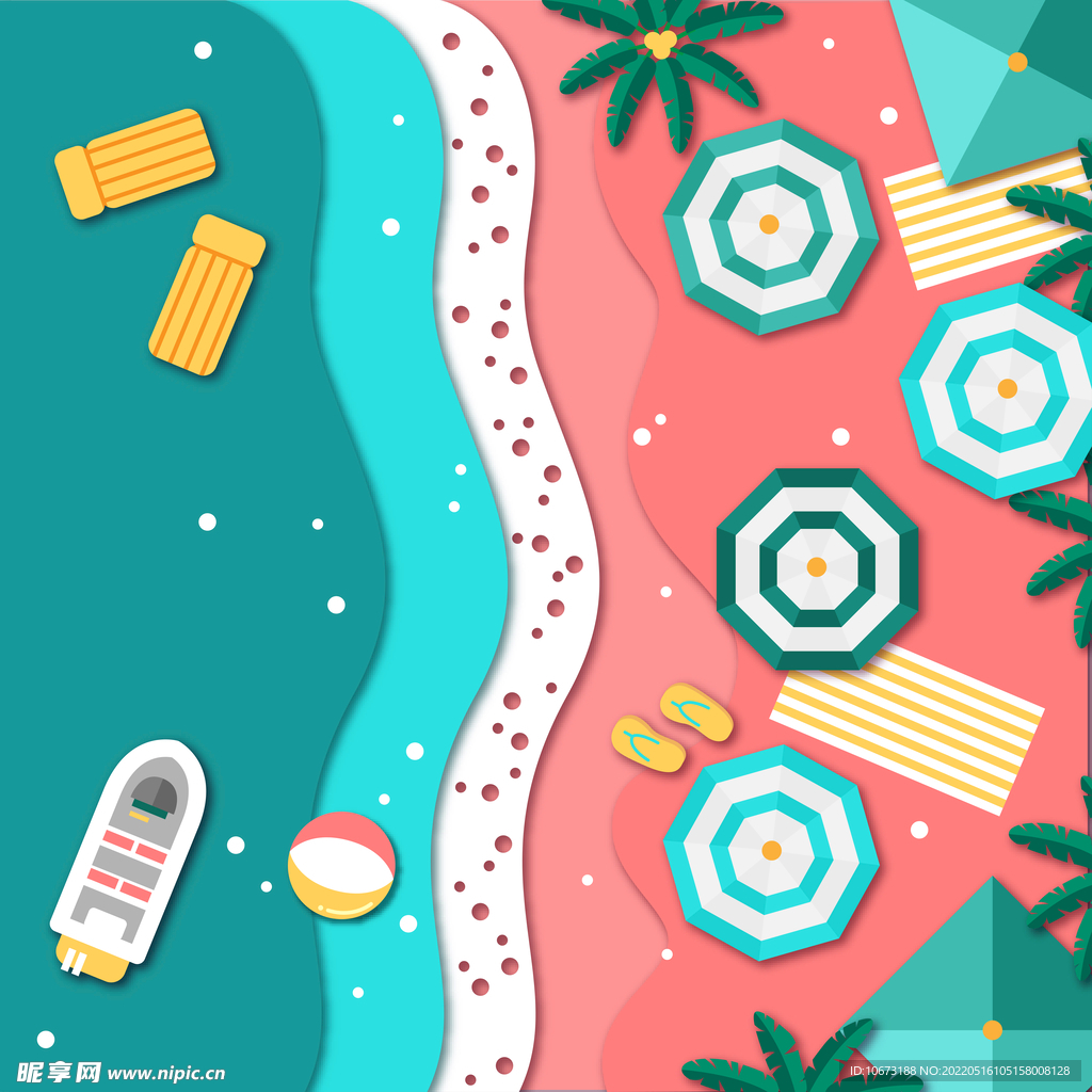 海滩度假背景
