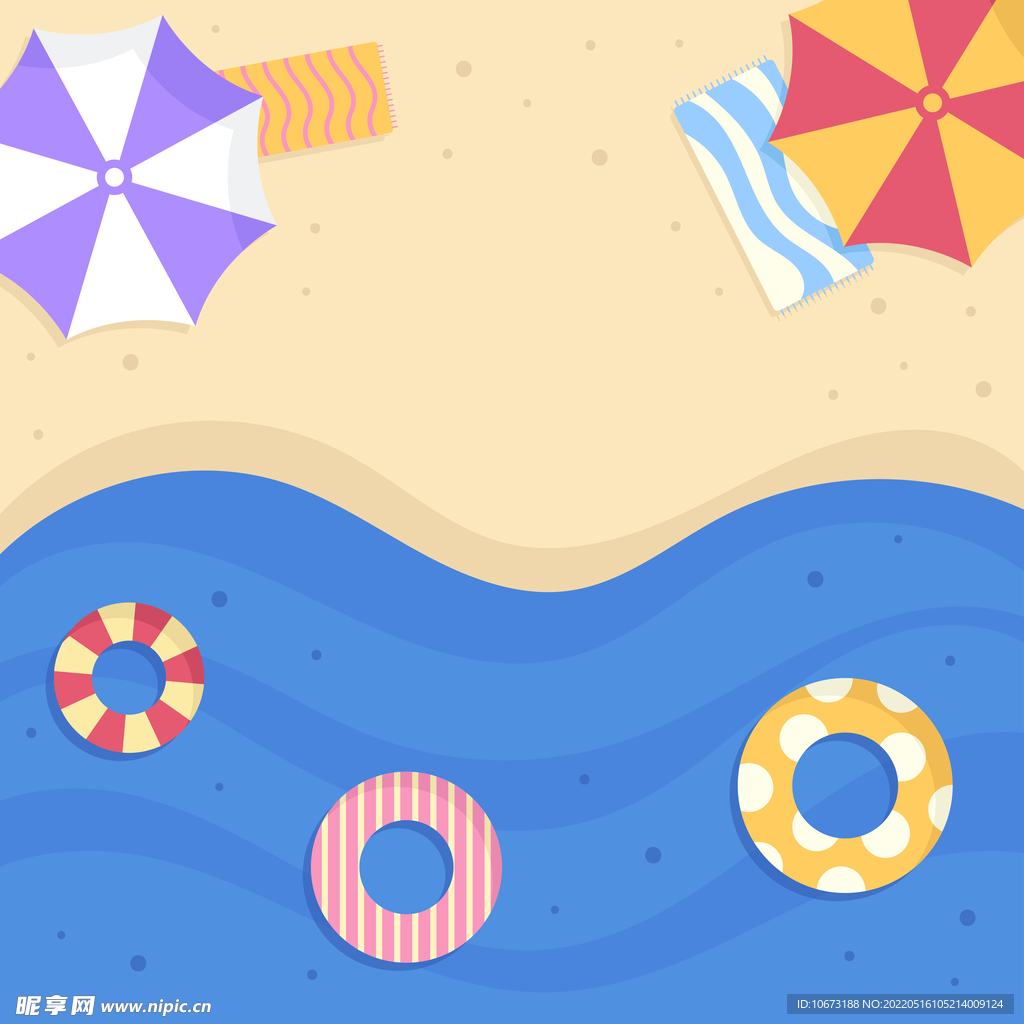 海滩度假背景