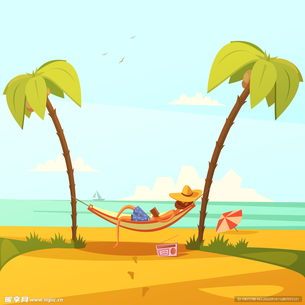 夏日沙滩壁纸
