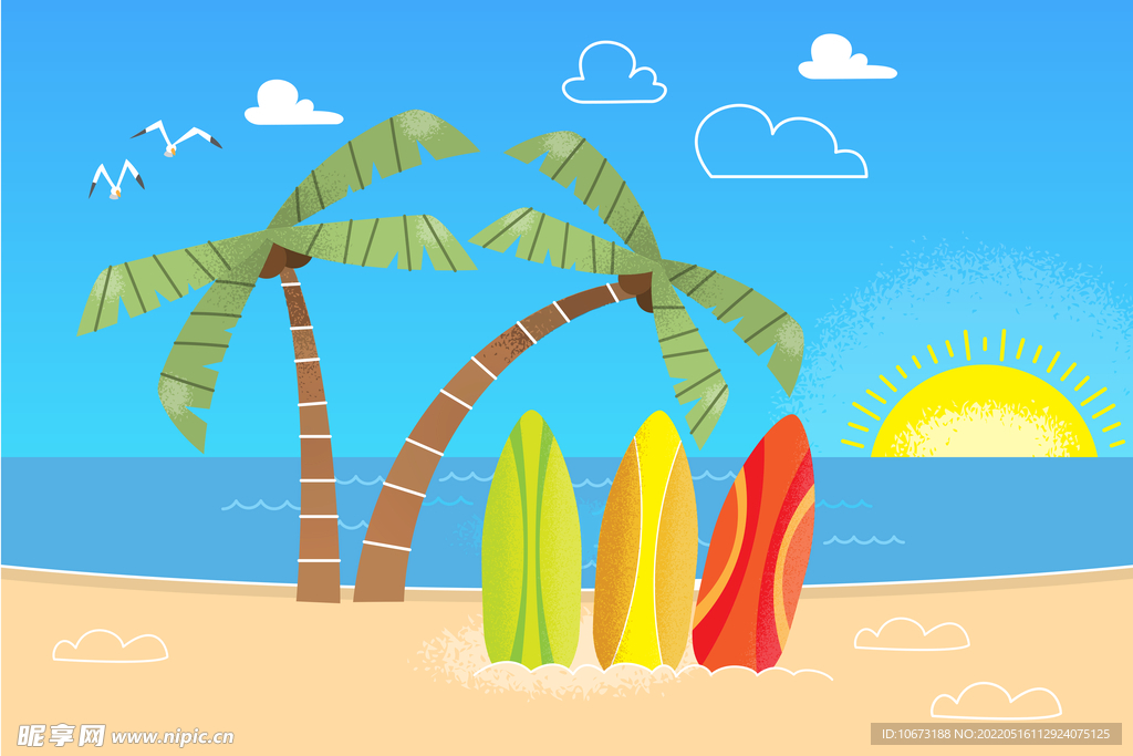 夏日沙滩壁纸