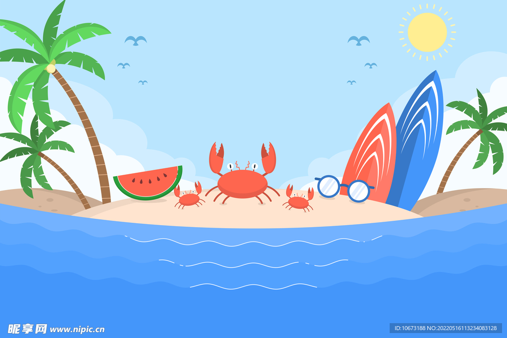 夏日沙滩壁纸