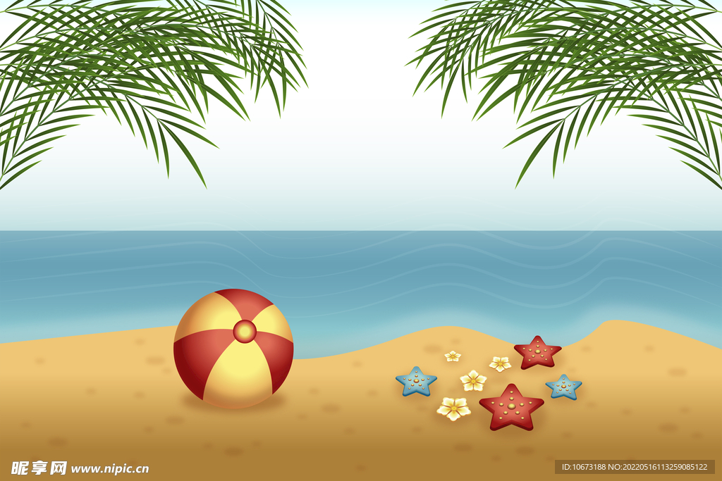 夏日沙滩壁纸