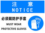 必须戴防护手套
