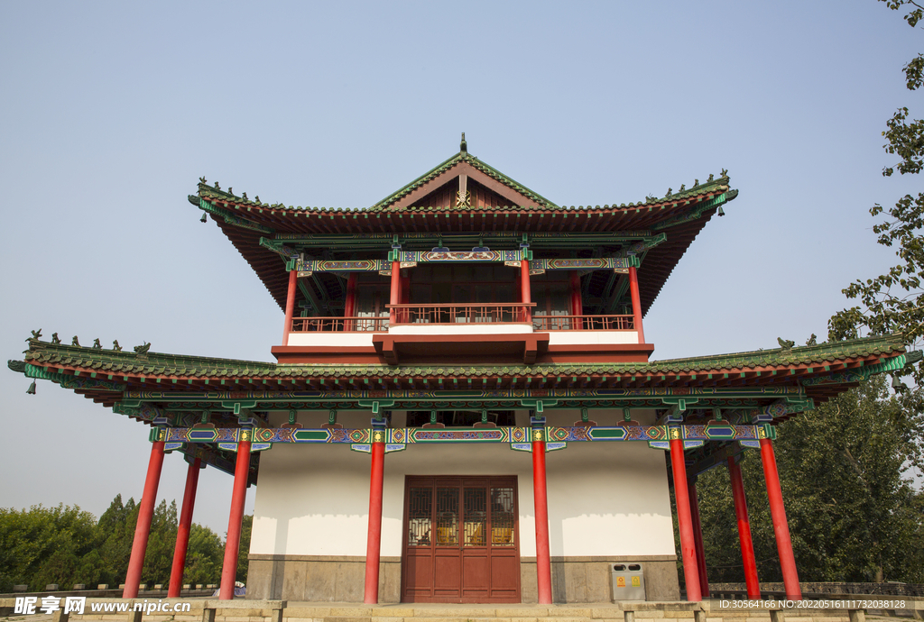 户外中式复古建筑