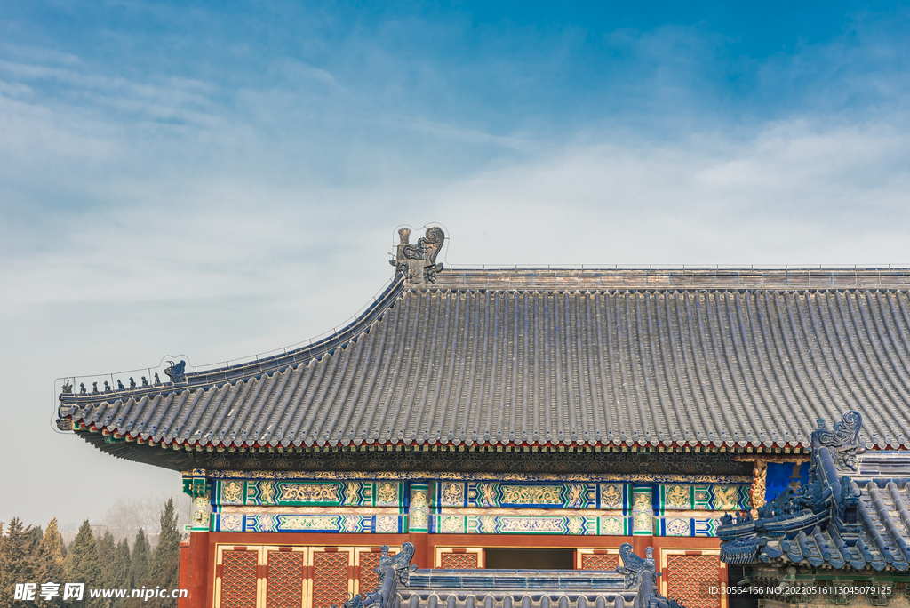 户外复古中式建筑