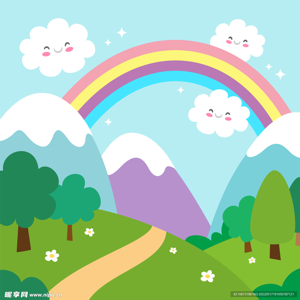 彩虹背景