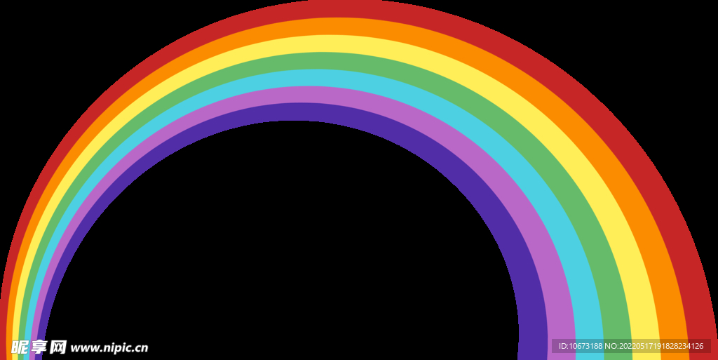 彩虹图案
