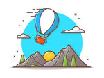 热气球山