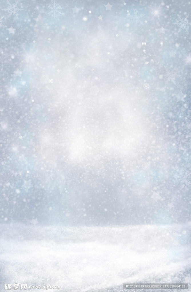 冬季飞雪