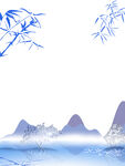 冬季雪竹