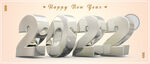 新年3D建模光泽数字2022