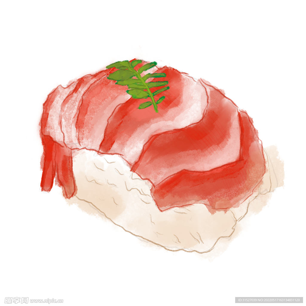美食寿司插画