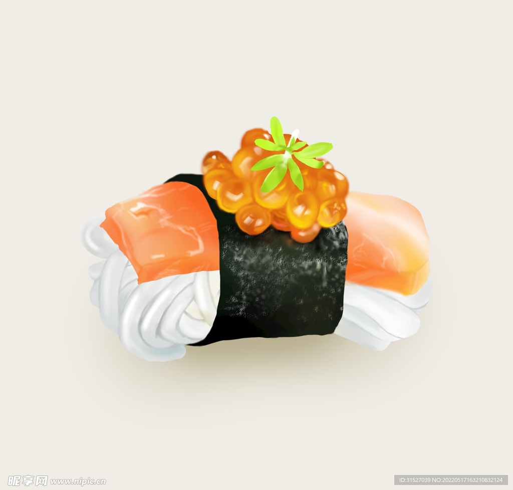 美食寿司插画