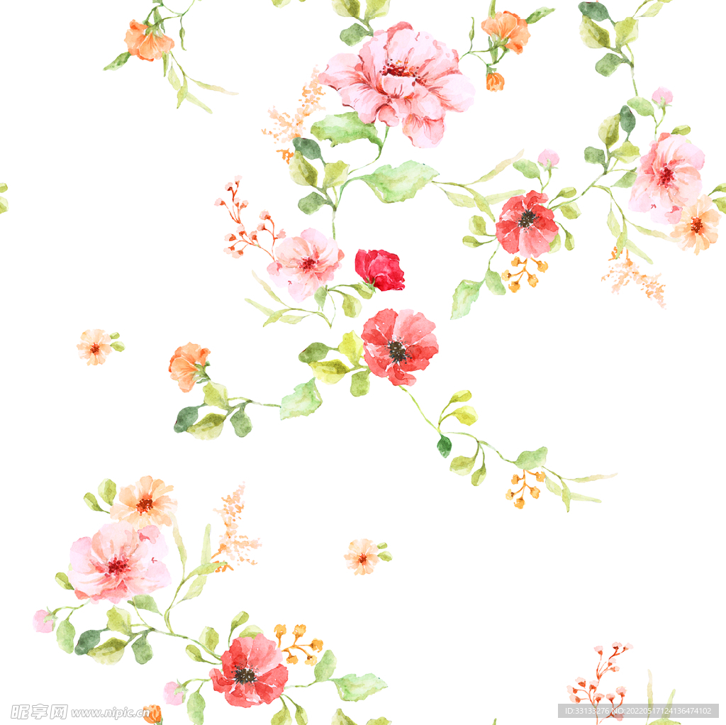 小碎花  数码印花 乱花