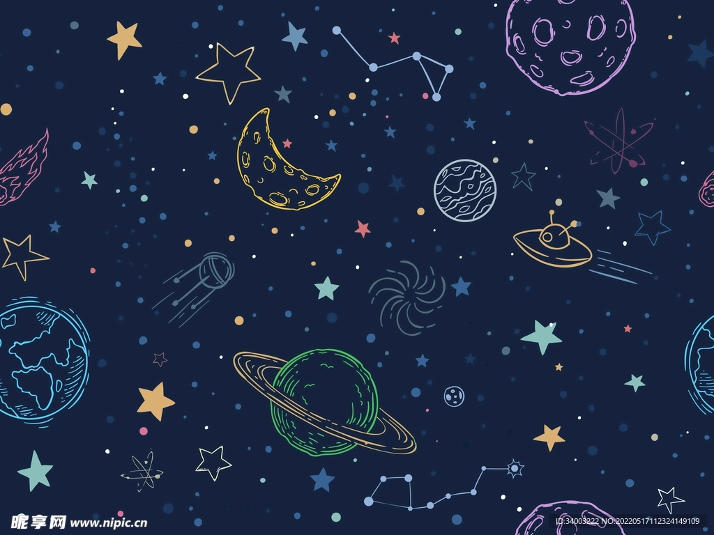 宇宙星空星球星星背景