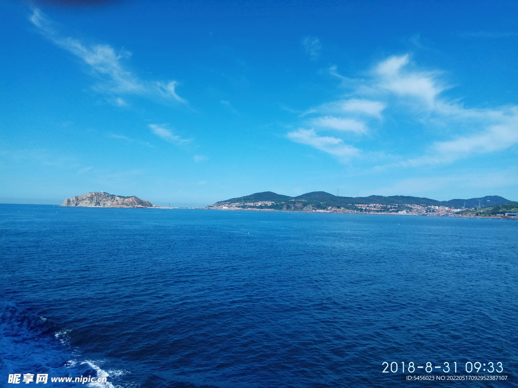 长岛的海水很蓝