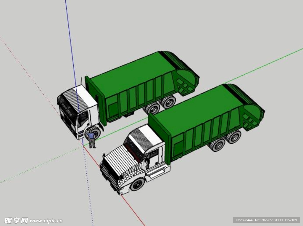 垃圾车su模型