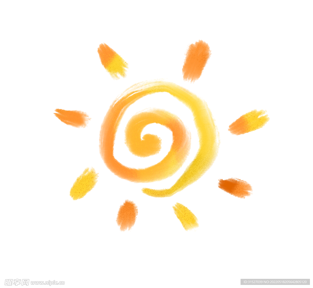太阳元素插画