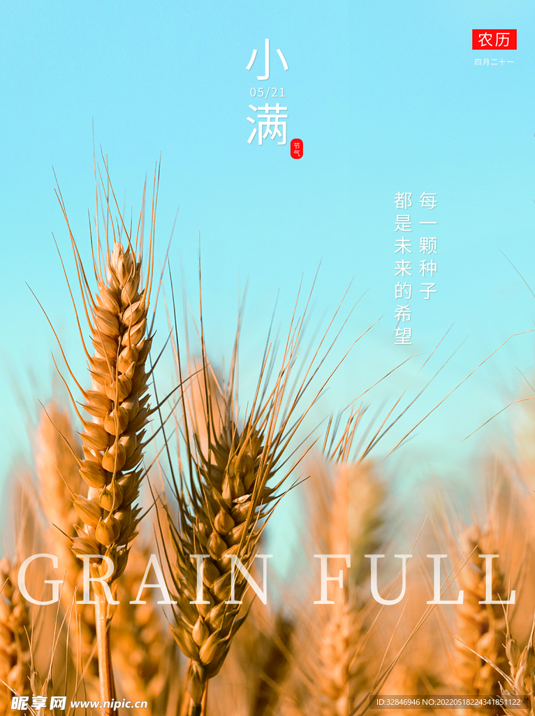 小满节日海报 