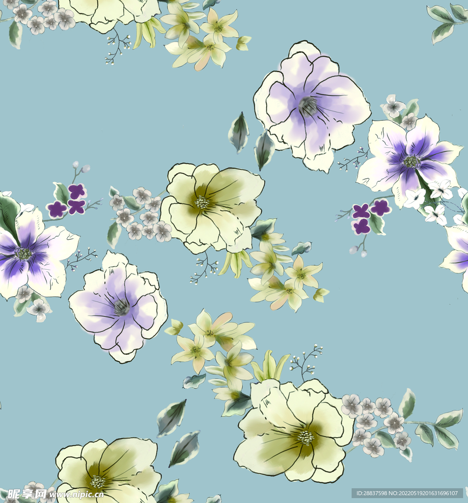手绘花